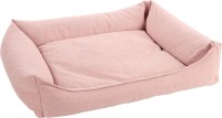 Flamingo Sofa dla psa Baldar różowa. Materiał: tkanina z krawędzią wypełniającą: włókno poliestrowe i pianka Powierzchnia do leżenia wypełniona płatkami pianki memory. Gramatura tkaniny: 390 g/m² Zdejmowany pokrowiec. Antypoślizgowy spód _2