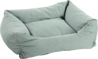 Flamingo Sofa dla psa Geneve Rectangle zielona. Materiał: tkanina z wypełnieniem: poliester i płatki piankowe. Gramatura tkaniny: 260 g/m² Zdejmowany pokrowiec z zamkiem błyskawicznym, który można prać w temperaturze 30°C. Antypoślizgowy spód_2