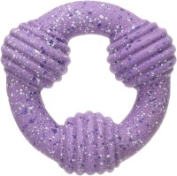 Flamingo Zabawka dla psa Freckles Ring Mix. Materiał: lateks. Z piszczałką dla dodatkowej zabawy. Fioletowa