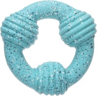 Flamingo Zabawka dla psa Freckles Ring Mix. Materiał: lateks. Z piszczałką dla dodatkowej zabawy. Turkusowa