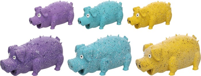 Flamingo Zabawka dla psa Freckles Pig Mix. Materiał: lateks Z 'chrumkającym' dźwiękiem w środku.