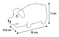Flamingo Zabawka dla psa Freckles Pig Mix. Materiał: lateks Z 'chrumkającym' dźwiękiem w środku. _2