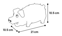 Flamingo Zabawka dla psa Freckles Pig Mix. Materiał: lateks Z 'chrumkającym' dźwiękiem w środku. _3