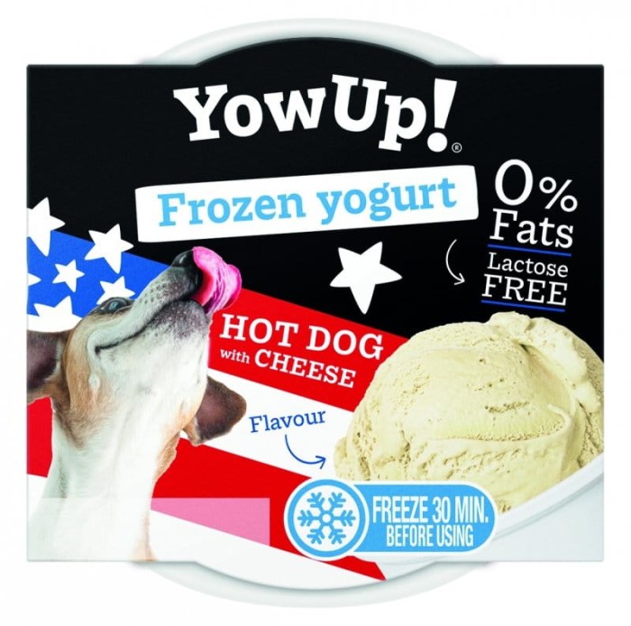 YOW UP! Hot Dog with Cheese FROZEN YOGURT Jogurt do mrożenia dla psa o aromacie hot doga z serem 110 g