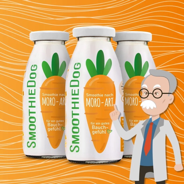 SmoothieDog Smoothie dla psa MORO-ART Marchwianka 250 ml