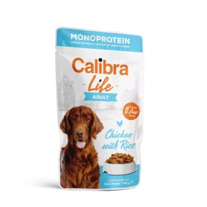 Calibra Dog Life saszetka Adult Chicken Mokra karma dla psa z kurczakiem i ryżem 150 g