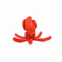 Spike Zabawka dla psa Kawaii Plush Squid kałamarnica. Miękka i przyjemna w dotyku. W czerwonym kolorze. W kształcie kałamarnicy. W środku posiada piszczałkę. _2