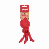 Spike Zabawka dla psa Kawaii Plush Squid kałamarnica. Miękka i przyjemna w dotyku. W czerwonym kolorze. W kształcie kałamarnicy. W środku posiada piszczałkę.