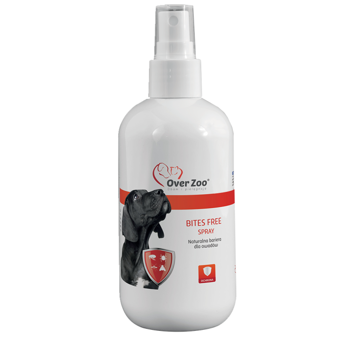 Over Zoo Bites Free Spray - chroni psy i koty przed owadami 250 ml
