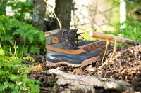 BlackFox  Buty zimowe unisex Hawson khaki. W dolnej części cholewki wykonane z syntetycznej gumy SEBS. Wodoodporne. Antypoślizgowa podeszwa. Wysoka cholewka z poliamidu jest hydrofobowa. Obuwie wyściełane jest lekkim poliestrowym futerkiem_3