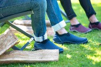 BlackFox  Buty unisex do kostki Montana niebieskie. Z naturalnej gumy. W całości wyściełane neoprenem, co zapewnia maksymalną izolację, elastyczność. Posiadają specjalne wzmocnienie pod podeszwą oraz dodatkowe wzmocnienia na piętach i palcach._4