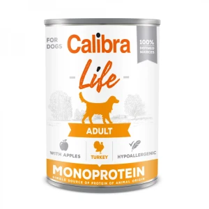 Calibra Karma mokra dla psa monoprotein indyk z jabłkami 400g