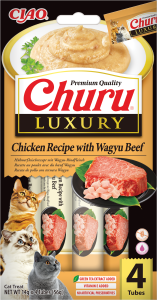 Inaba Cat Churu Luxury Przysmak dla kota z kurczakiem i wołowiną wagyu 4 x tubka 14 g