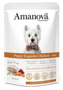 Amanova Dog Puppy Exquisite Chicken - karma dla młodych psów o smaku kurczaka saszetka 100 g 