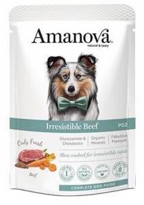 Amanova Dog Adult Irresistible Beef - wilgotna karma dla psów z wołowiną saszetka 100 g 