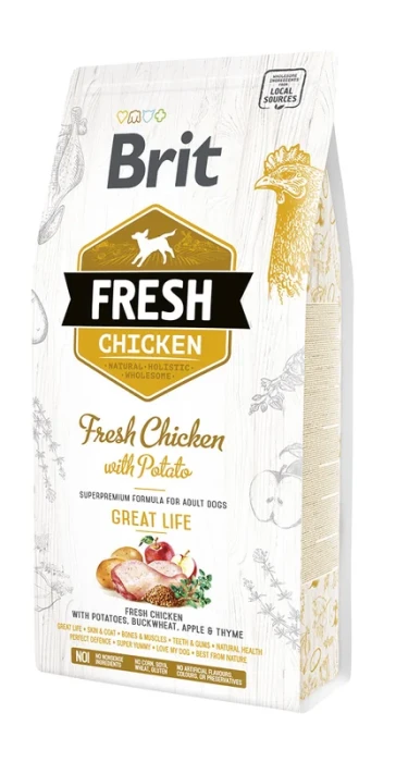 Brit Fresh Karma dla psa Chicken & Potato Adult Great Life 2,5 kg