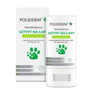 POLIDERM® SZTYFT NA ŁAPY – hipoalergiczny sztyft na łapy dla psa i kota 14,5 g