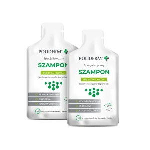 POLIDERM® SZAMPON SASZETKA – pielęgnacja sierści dla psa i kota 15 ml