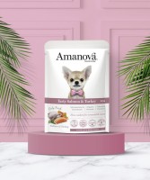 Amanova Dog Adult Tasty Salmon & Turkey - Mokra karma dla psa łosoś i indyk saszetka 100 g_3