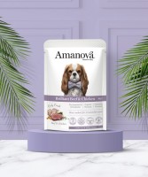 Amanova Dog Adult Brilliant Beef & Chicken. Karma dla psa - wołowina i kurczak saszetka 100 g_3