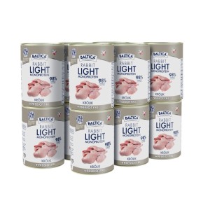 BALTICA NUTRACEUTIC mokra karma dla psa Rabbit Light 400 g o obniżonej zawartości tłuszczu 15%