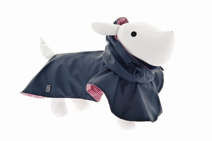 Ferribiella Płaszczyk przeciwdeszczowy dla psa granatowy