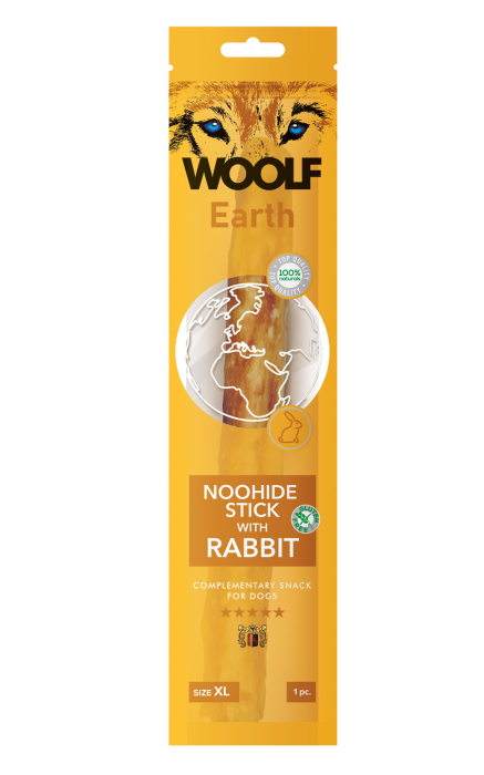 Woolf Earth Noohide Przysmak dla psa z królikiem  „XL”