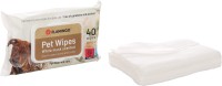 Flamingo Chusteczki pielęgnacyjne dla psa i kota - białe piżmo. O zapachu białego piżma. Z łatwością czyści sierść, łapy. Z możliwością ponownego zamknięcia opakowania_2