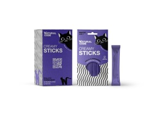 Natural Code Cat Przysmak dla kota - sosik. Snack Creamy 4x14 g Chic, Cheese