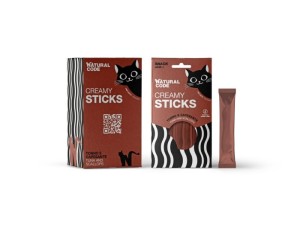 Natural Code Cat Przysmak dla kota - sosik. Snack Creamy 4x14 g Tuna, Scallop