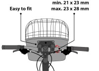 Flamingo Koszyk dla psa na rower Canna brąz_7