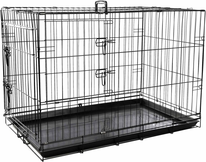 Flamingo Klatka dla psa Mezo czarna