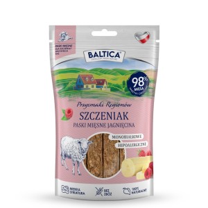 BALTICA PRZYSMAKI REGIONÓW Mięsne paski dla szczeniaków Jagnięcina 90 g