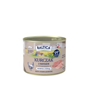  BALTICA SMAKI REGIONÓW Karma dla kotów dorosłych Kurczak z indykiem 185 g
