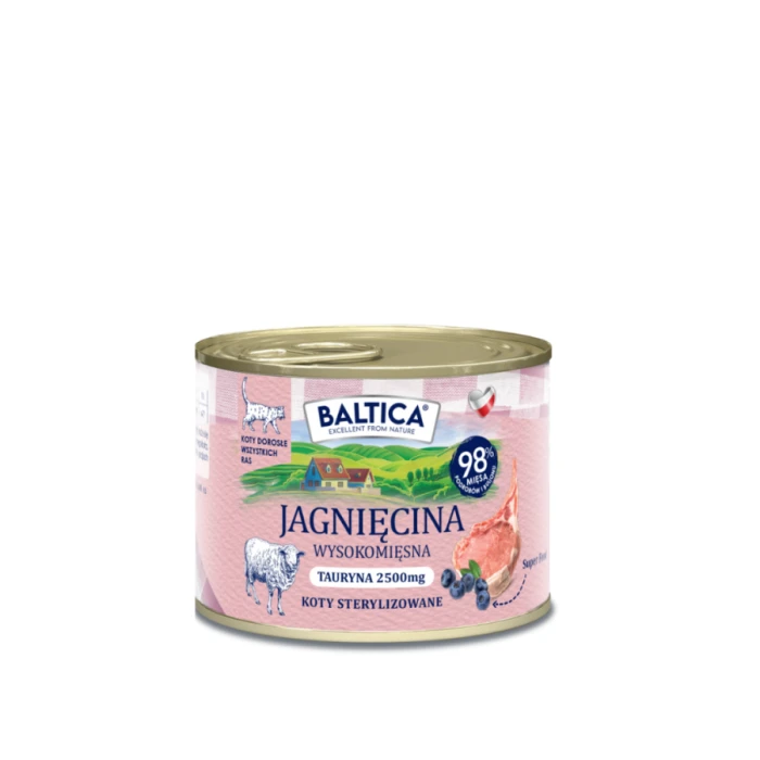 BALTICA SMAKI REGIONÓW Karma dla kotów dorosłych Jagnięcina 185 g
