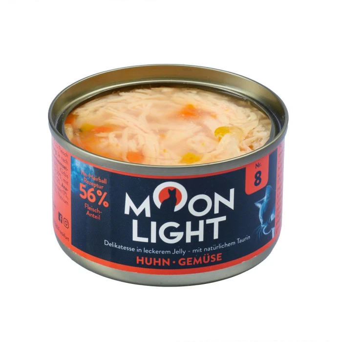 Moonlight Dinner Nr 8 Karma dla kota - Kurczak i warzywa w galaretce 85 g