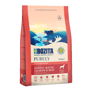 BOZITA Sucha karma dla psa Purely Adult Large Salmon & Beef 2,5 kg