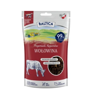 BALTICA Półmiękkie przysmaki dla psa z wołowiną  80 g  
