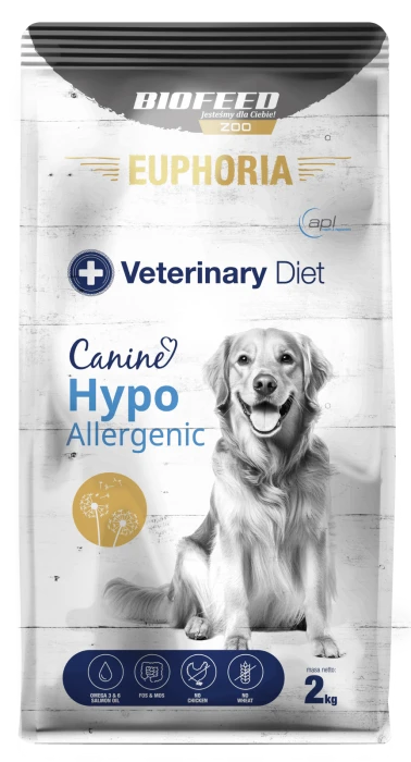 EUPHORIA Karma sucha dla psa Canine Hypoallergenic 2 kg