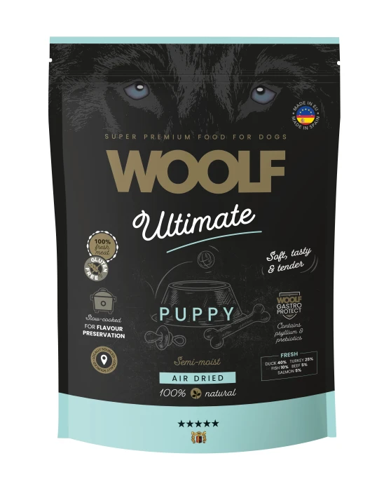WOOLF Ultimate Dog Puppy Półwilgotna karma dla szczeniaka Duck with Turkey 1 kg