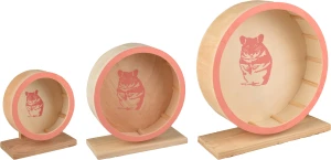 Flamingo Kołowrotek drewniany dla chomika