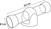 Flamingo Zabawka tunel dla małego zwierzaka_4