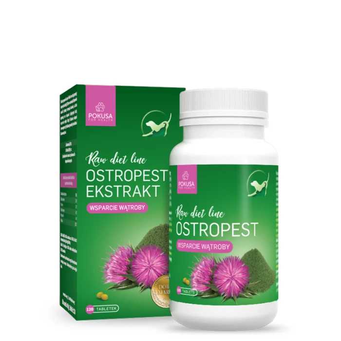 POKUSA RawDietLine Ostropest ekstrakt - tabletki 120 tabletek