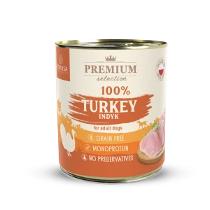 POKUSA Karma monobiałkowa dla psa - mokra karma 100% indyka bezzbożowa z podrobami 850 g