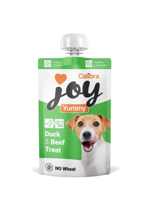 Calibra Joy Mięsna pasta przysmakowa dla psów z kaczką, wołowiną, prebiotykami i witaminami 100 g
