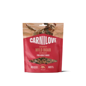 CARNILOVE Dog CRUNCHY Chrupiące przysmaki mięsne dla psa z dzikiem i owocami dzikiej róży 200 g