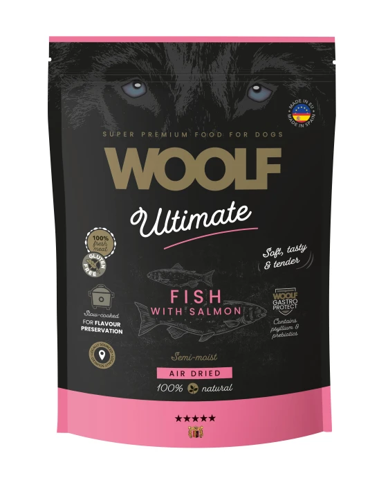 WOOLF Ultimate Dog Adult Półwilgotna karma dla psa Fish with Salmon 1 kg