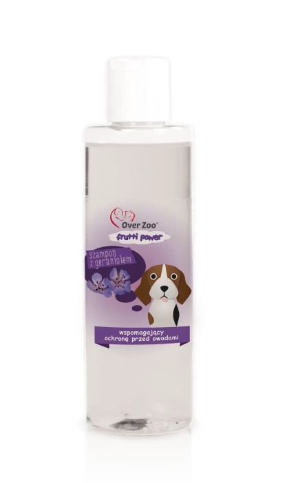 Over Zoo Szampon z geraniolem wspomagający ochronę przed owadami 200 ml