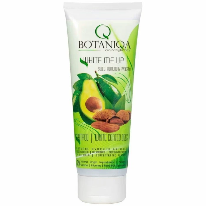 BOTANIQA BY AGA PLUTA WHITE ME UP SHAMPOO 250ml BOTANIQA BY AGA PLUTA Szampon dla psów z białą i jasną sierścią 250 ml