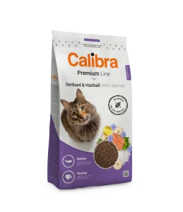 Calibra Cat Premium Line Sterilised & Hairball with Salmon 2kg